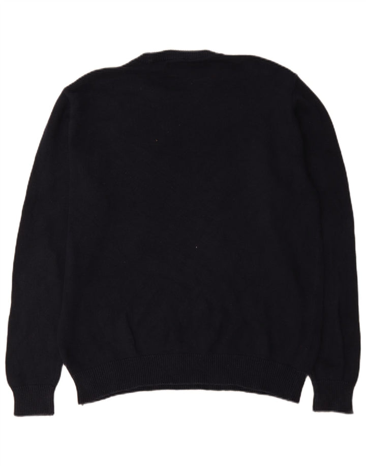 Chaps Pull col rond homme XL coton noir