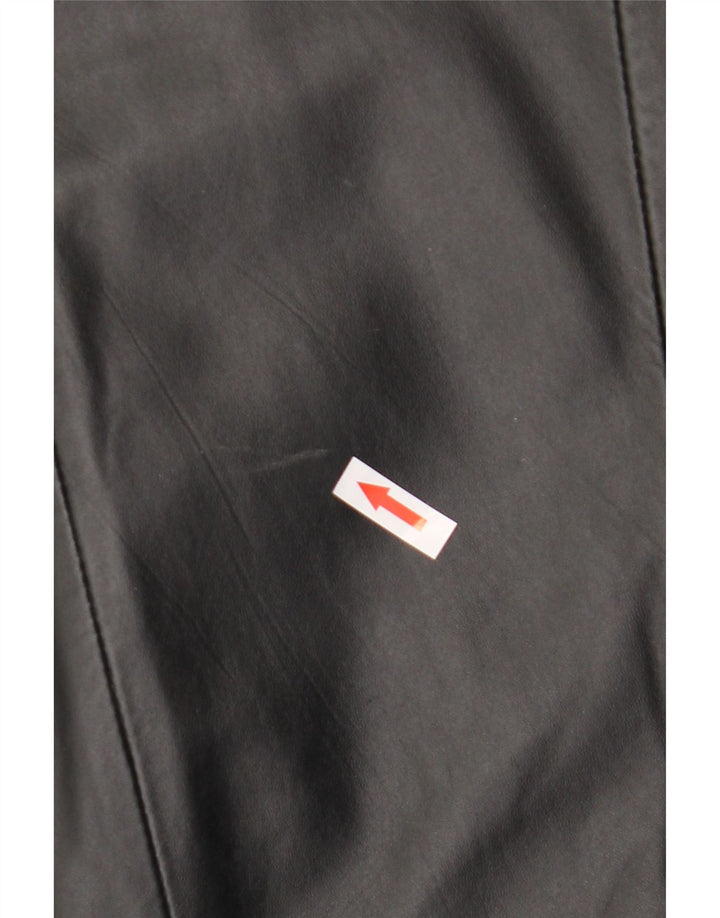 Ann Harvey Veste blazer en cuir à 1 bouton pour femme UK 20 2XL Noir