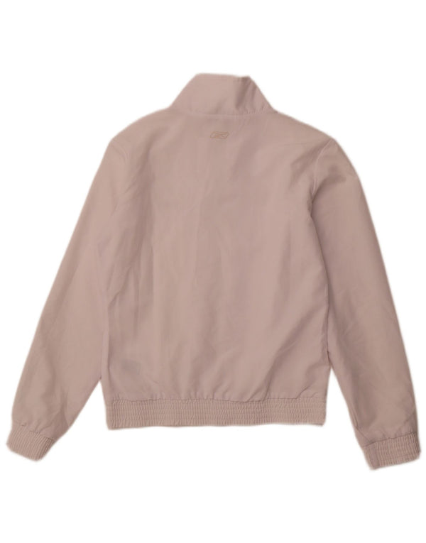 REEBOK Veste de survêtement pour femme UK 12 Medium Blanc Polyester