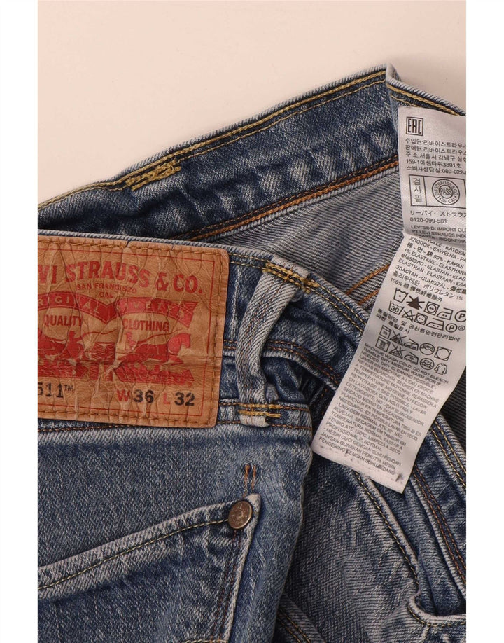 Levi's Jean Slim 511 Femme W36 L29 Bleu Coton