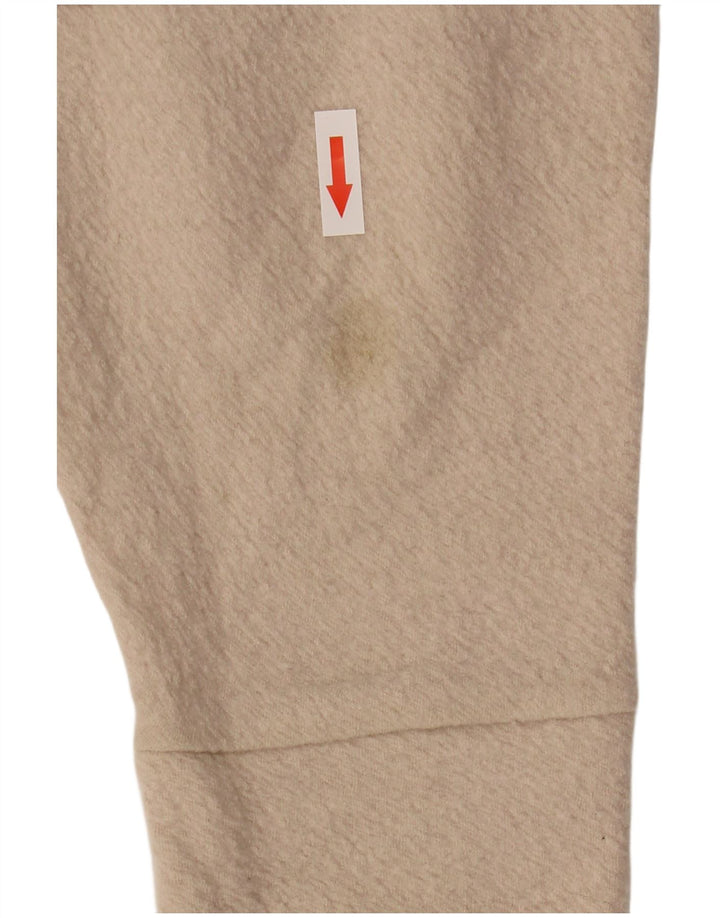 Cos Pull à manches 3/4 et col roulé pour femme UK 14 en laine beige moyen