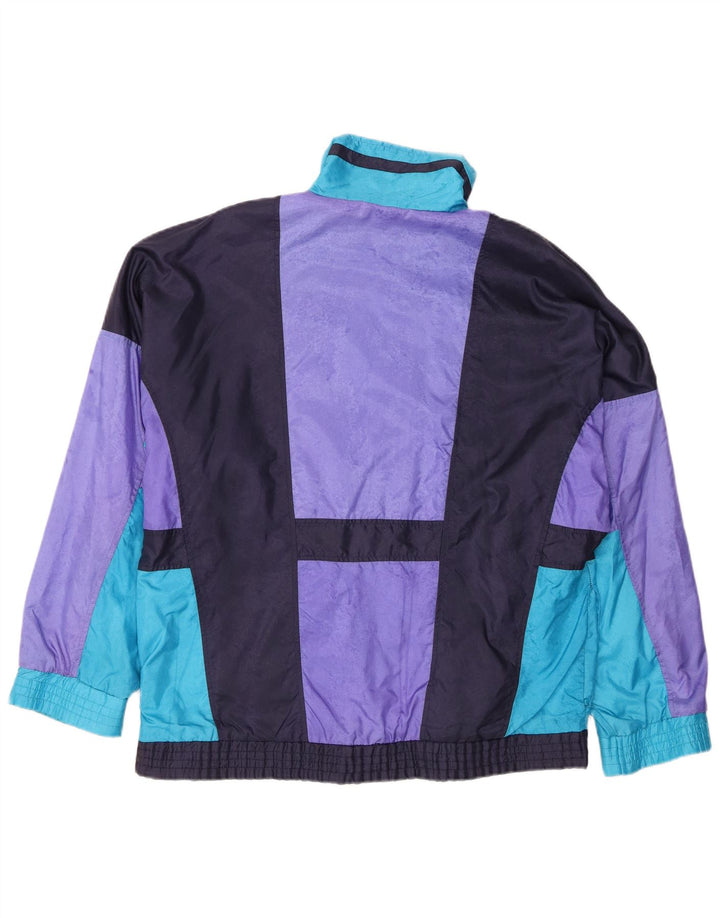 Léopard Veste de survêtement pour homme Large Multicolore Colorblock Nylon