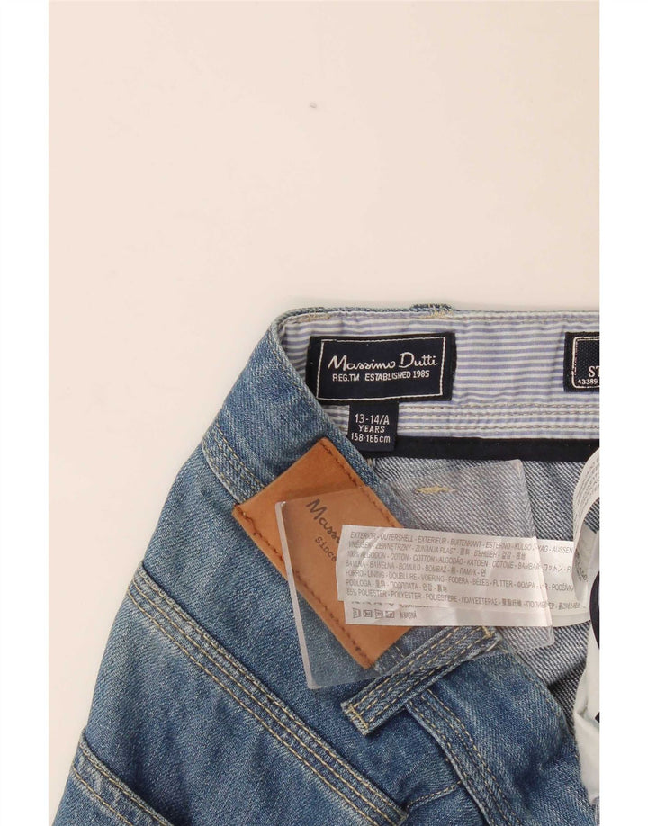 Massimo Dutti Jean droit pour garçon 13-14 ans W30 L34 Bleu
