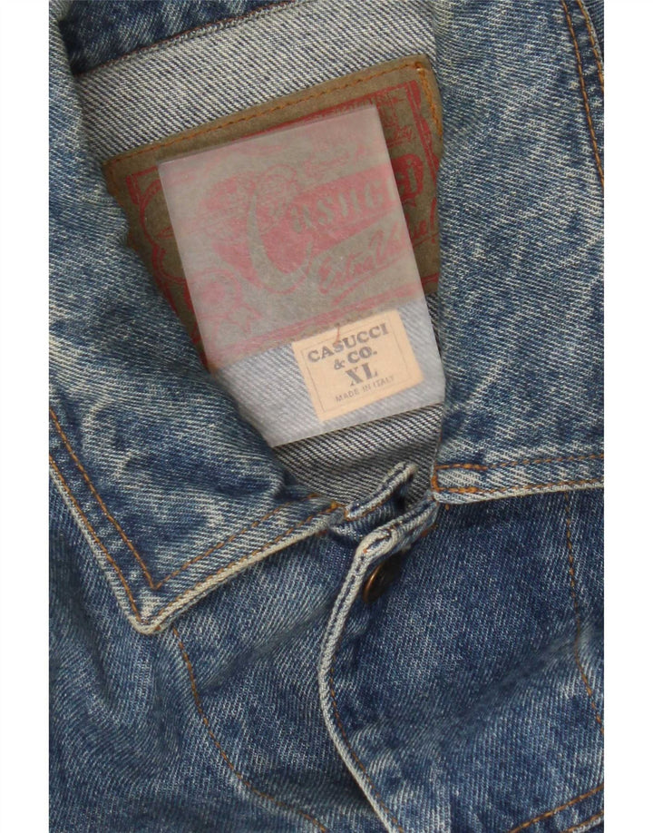 Cassuci Veste en Jean Homme UK 42 XL Bleu Coton