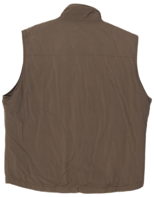 Marks & Spencer Gilet rembourré pour homme UK 42 XL Kaki Polyamide