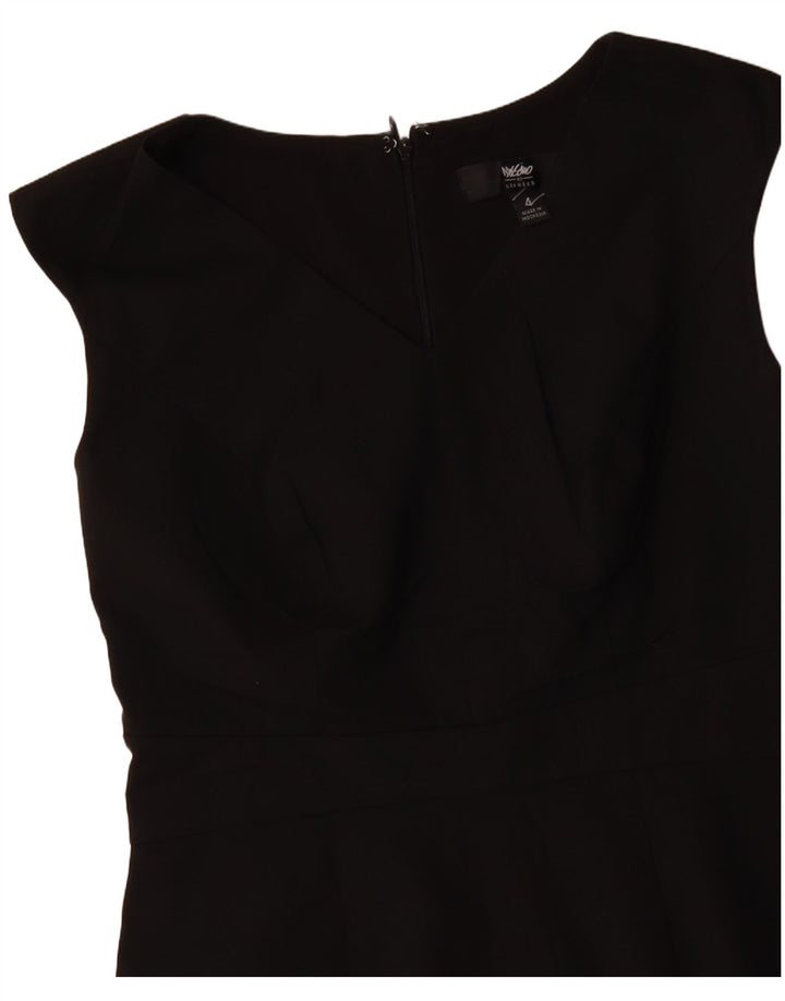 MOSSIMO Robe fourreau sans manches pour femme US 4 Petit Noir Polyester