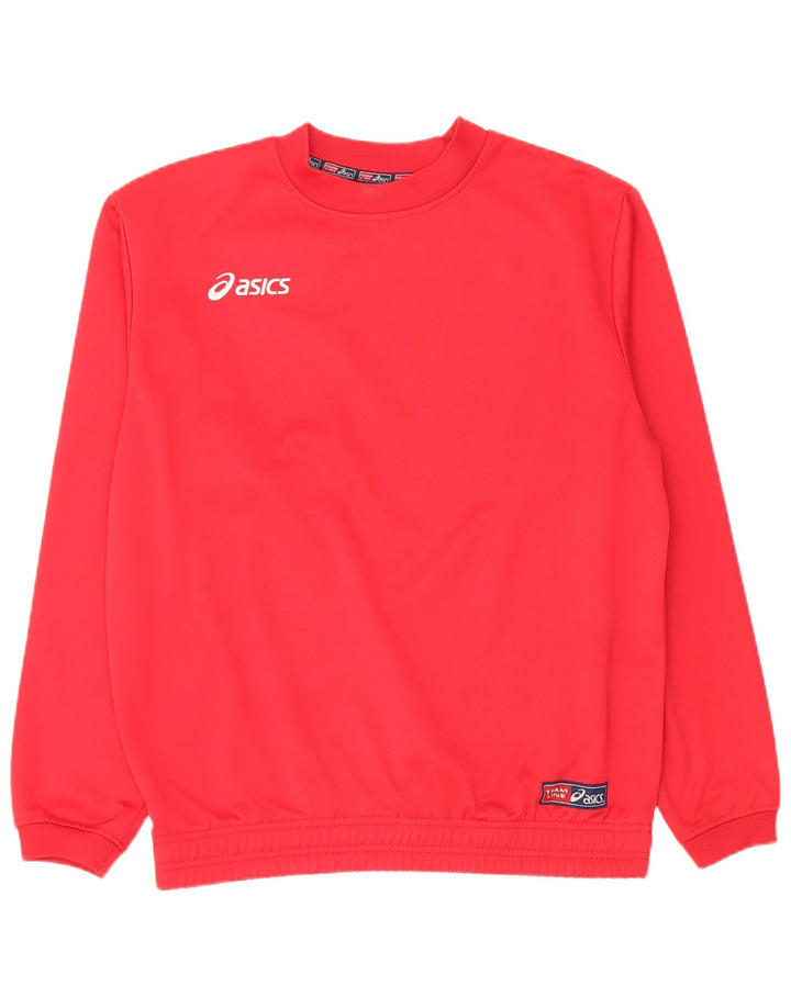 Asics Sweat-shirt Regular Fit Homme Rouge Moyen Polyester Sports