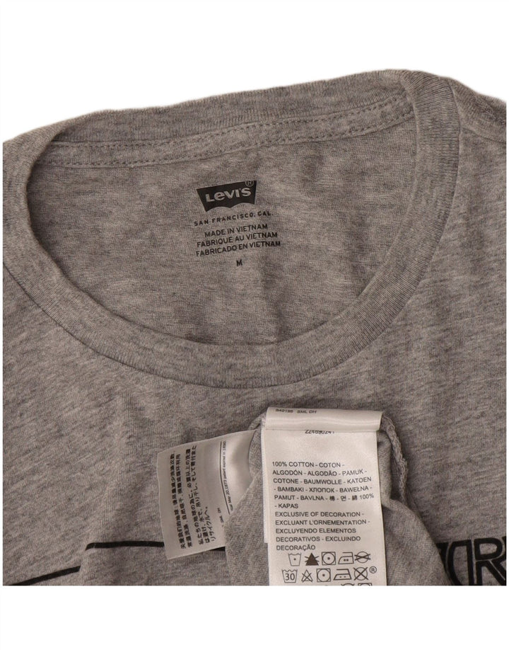 Levi's Tee-Shirt Graphique Homme Gris Moyen Coton