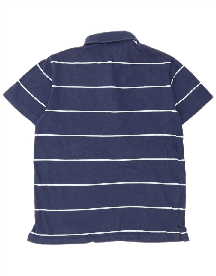 American Eagle Polo Homme Petit Coton Rayé Bleu Marine