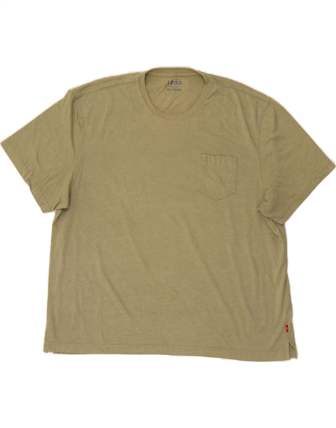 IZOD Mens T-Shirt Top 2XL Green Vintage Izod and Second-Hand Izod from Messina Hembry 