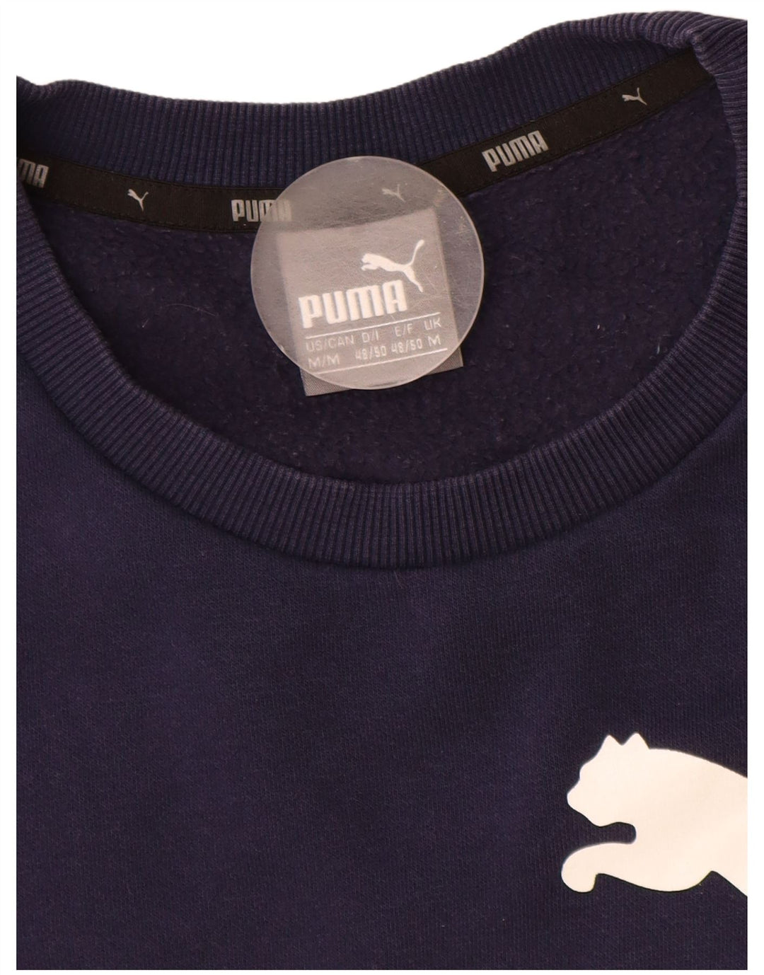 Puma Sweat-Shirt Graphique Homme Bleu Marine Moyen Coton