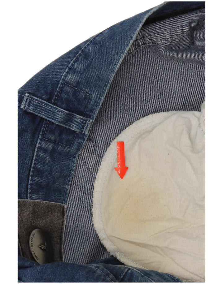 Trussardi Jean Droit W33 L30 Bleu Coton Homme