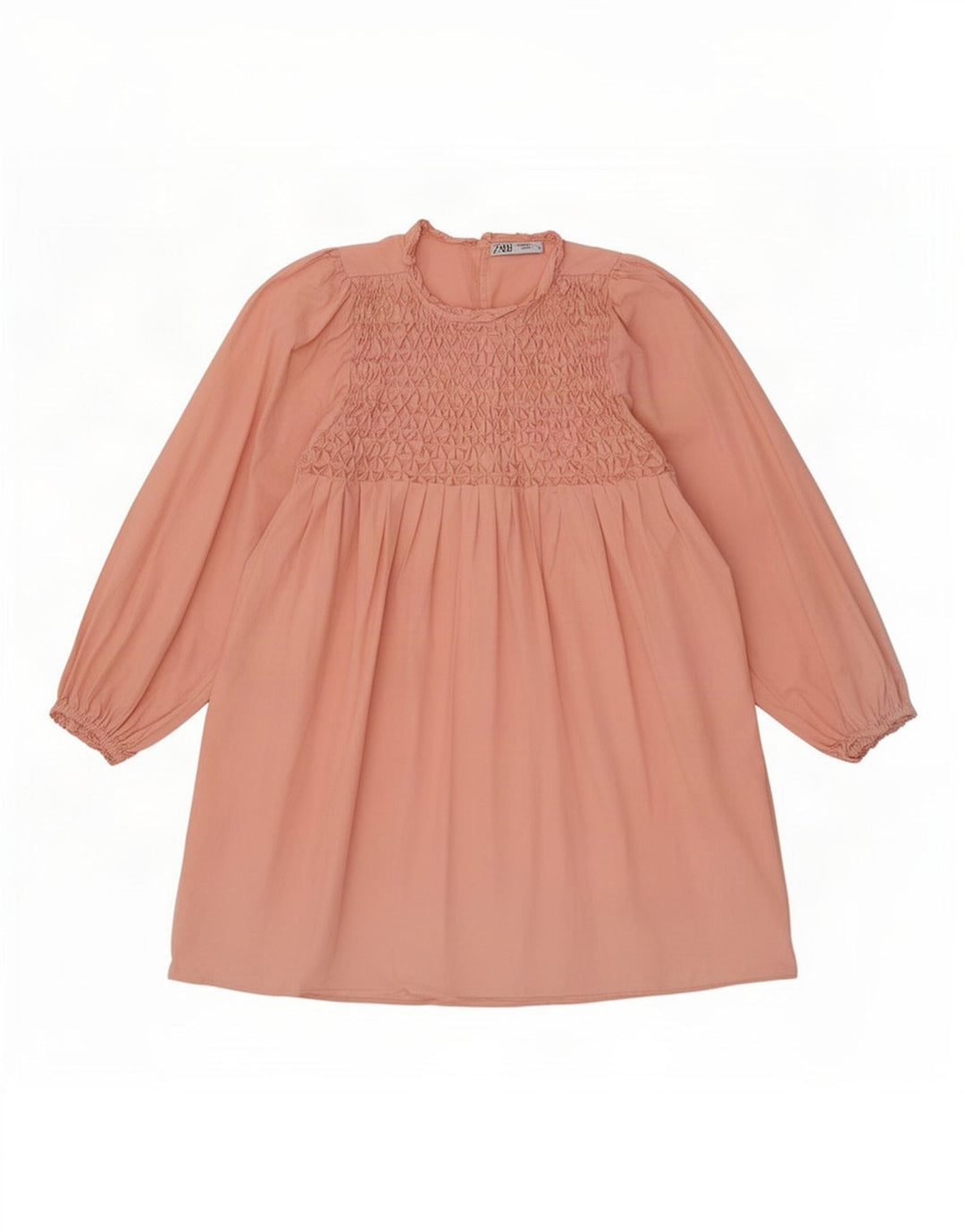 Zara Chemisier surdimensionné à manches longues pour femme Rose moyen UK 12