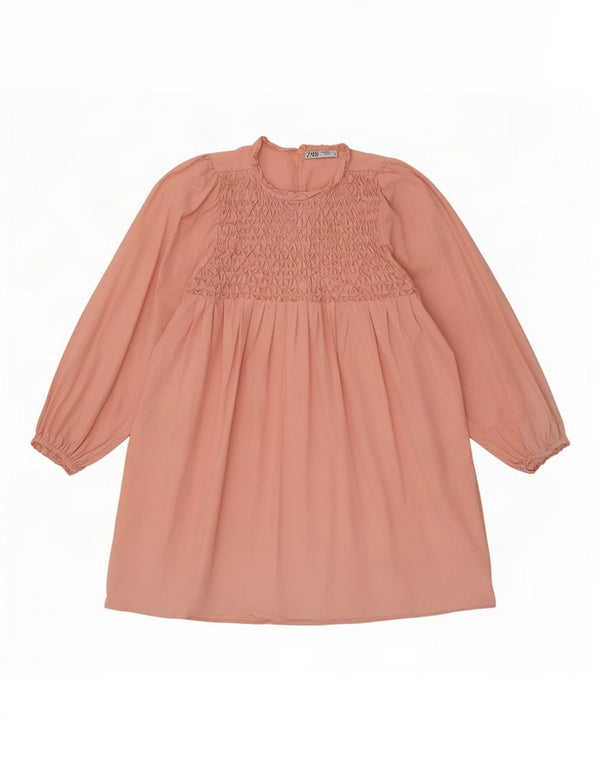 Zara Chemisier surdimensionné à manches longues pour femme Rose moyen UK 12