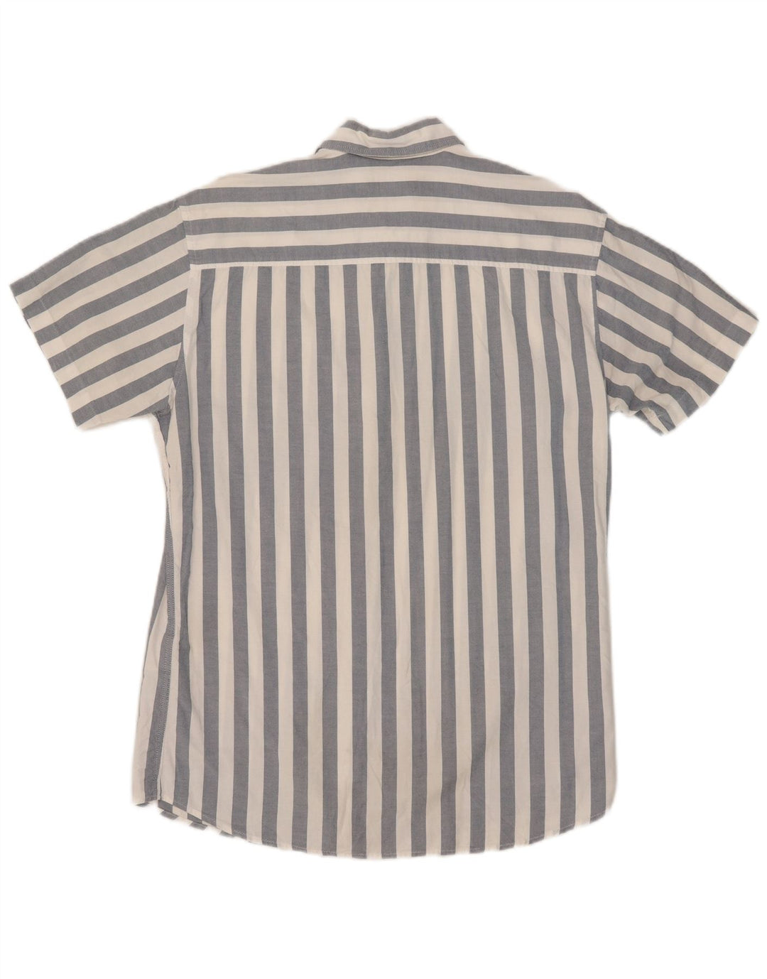 Jack & Jones Chemise à Manches Courtes Homme Bleu Moyen Rayé Coton