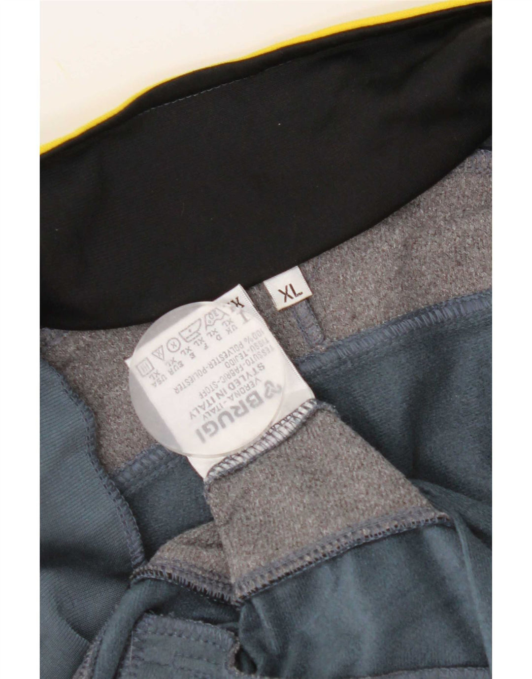 Brugi Veste de survêtement graphique pour homme XL Gris Colorblock Polyester