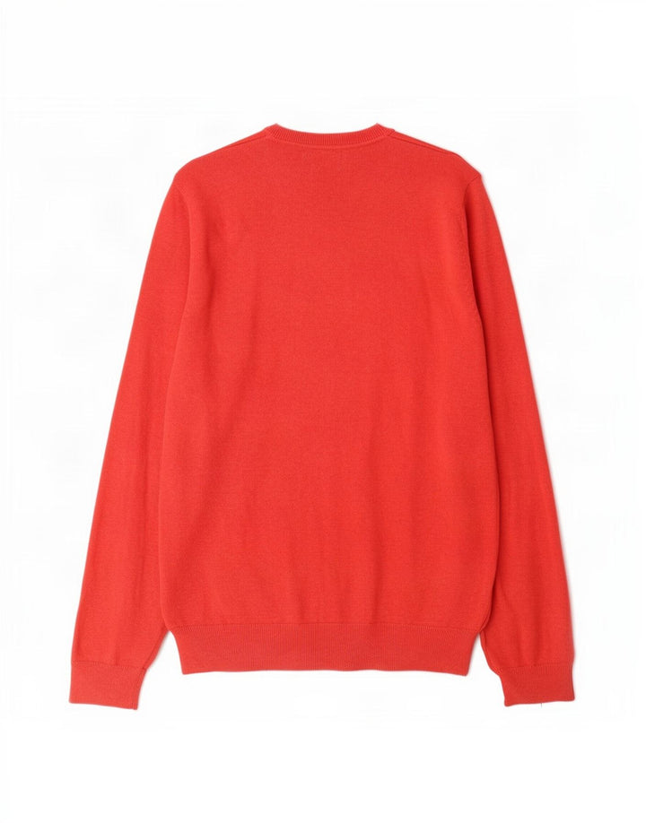 Marks & Spencer Pull col V Homme XL Rouge Coton