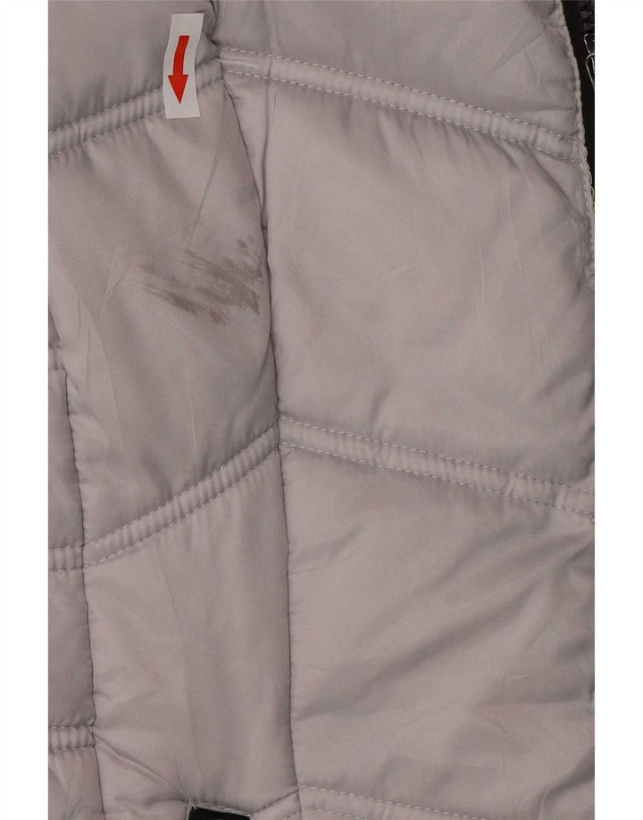 Nautica Veste matelassée à capuche pour femme UK 6 XS Gris Polyester