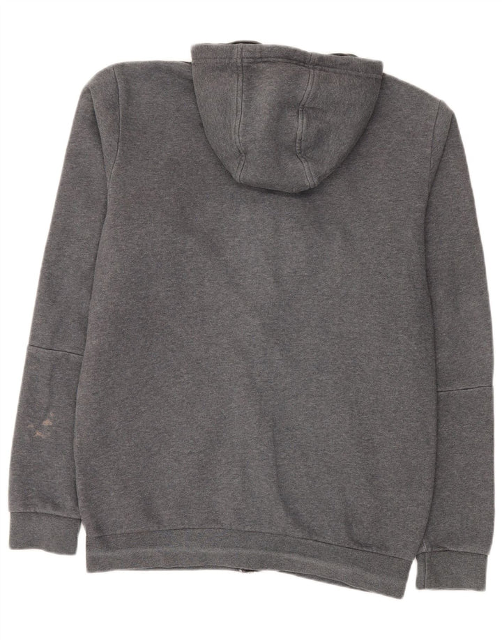 ADIDAS Pull à capuche zippé pour homme en coton gris moyen