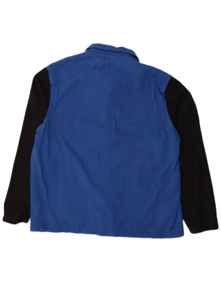 Lyle & Scott Veste Bomber Homme UK 44 2XL Bleu Colorblock Coton