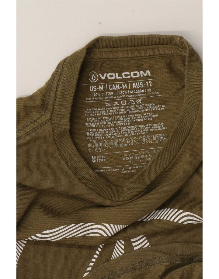 Volcom T-Shirt Graphique Garçon 11-12 ans Coton Kaki Moyen