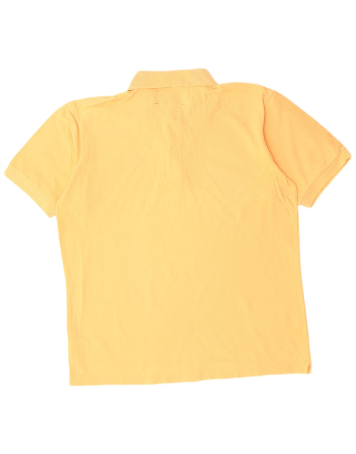 KAPPA Polo Homme Large Jaune Coton