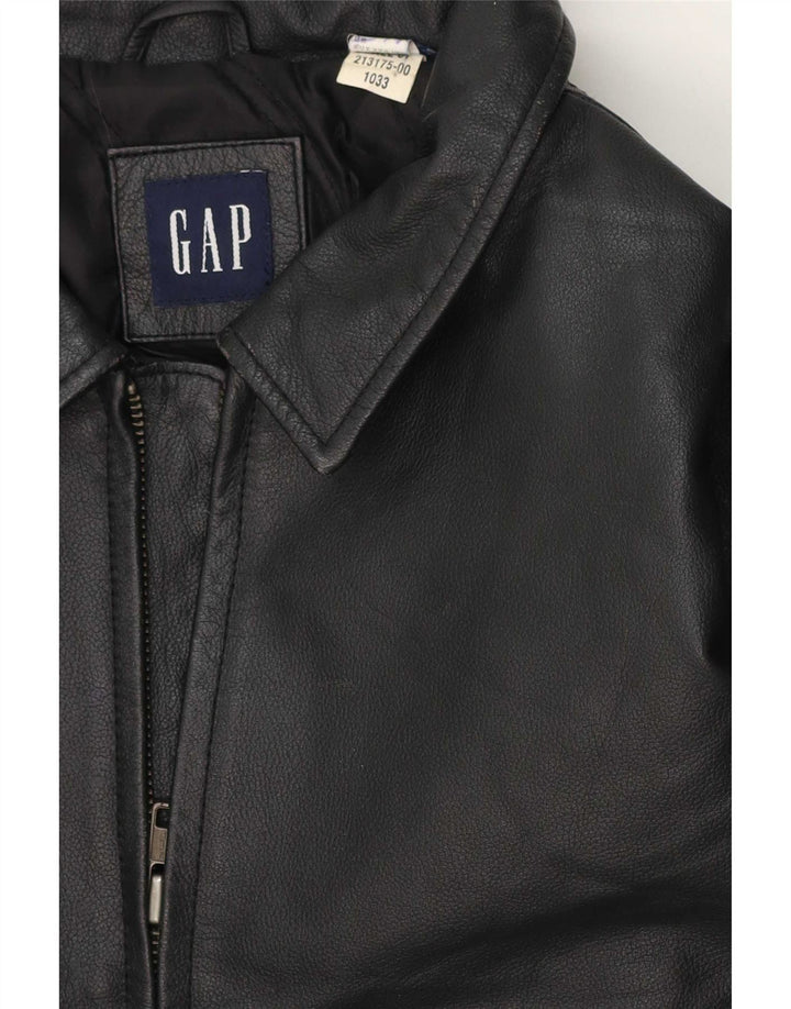 Veste en cuir Gap Garçon 13-14 ans Noir