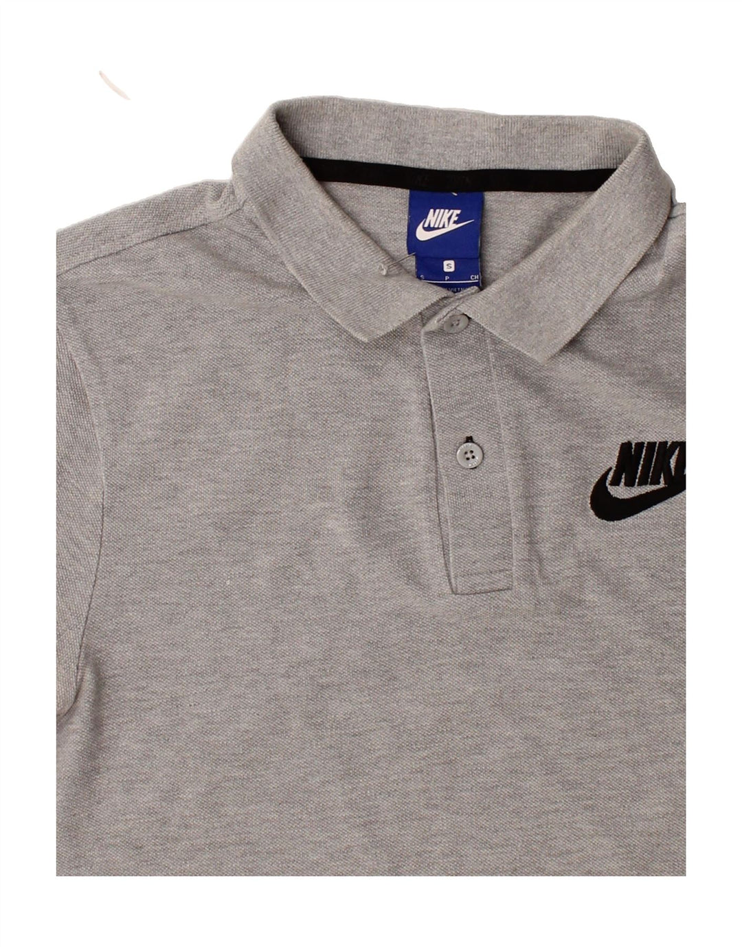 NIKE Mens Polo Shirt Small Grey Cotton Vintage Nike and Second-Hand Nike from Messina Hembry 