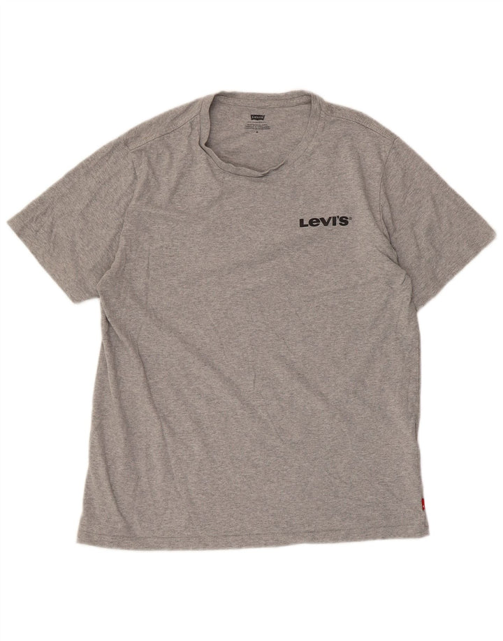 Levi's Tee-Shirt Graphique Homme Gris Moyen Flecked Cotton