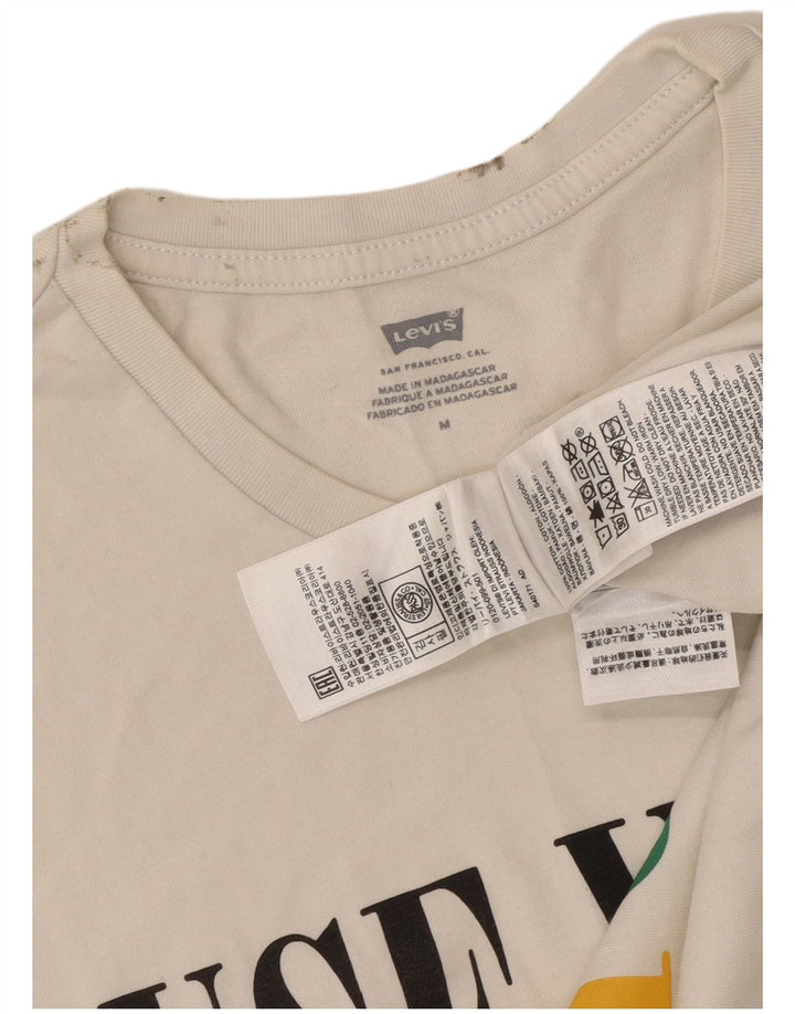 LEVI'S Débardeur Graphique Homme Blanc Moyen Coton