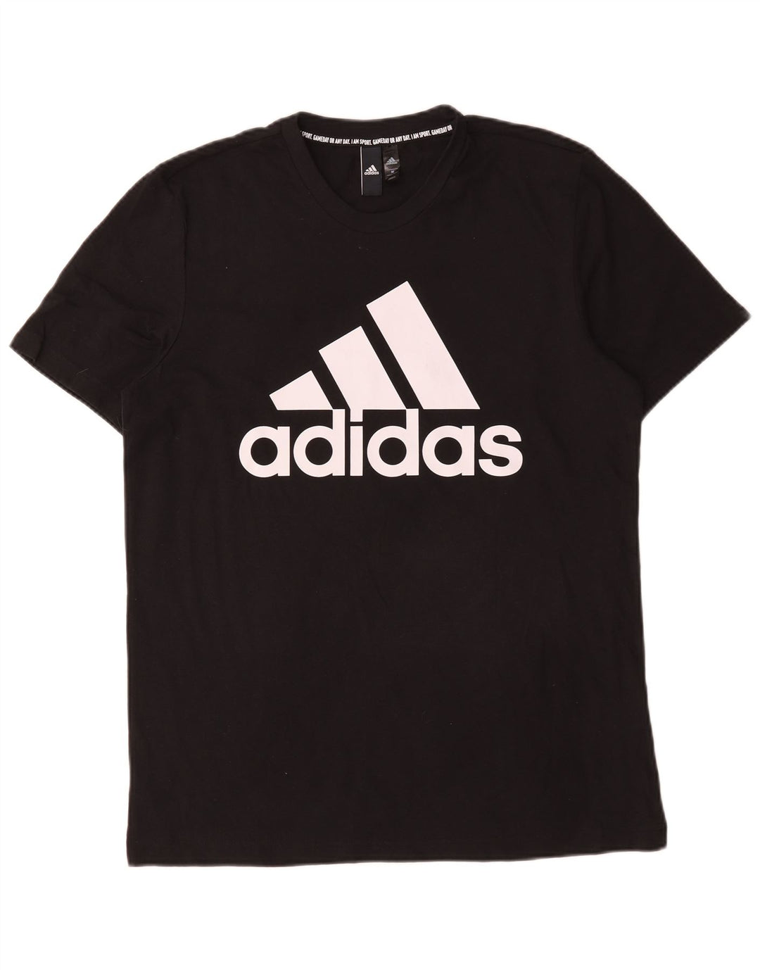 Adidas T-shirt graphique pour homme en coton noir moyen
