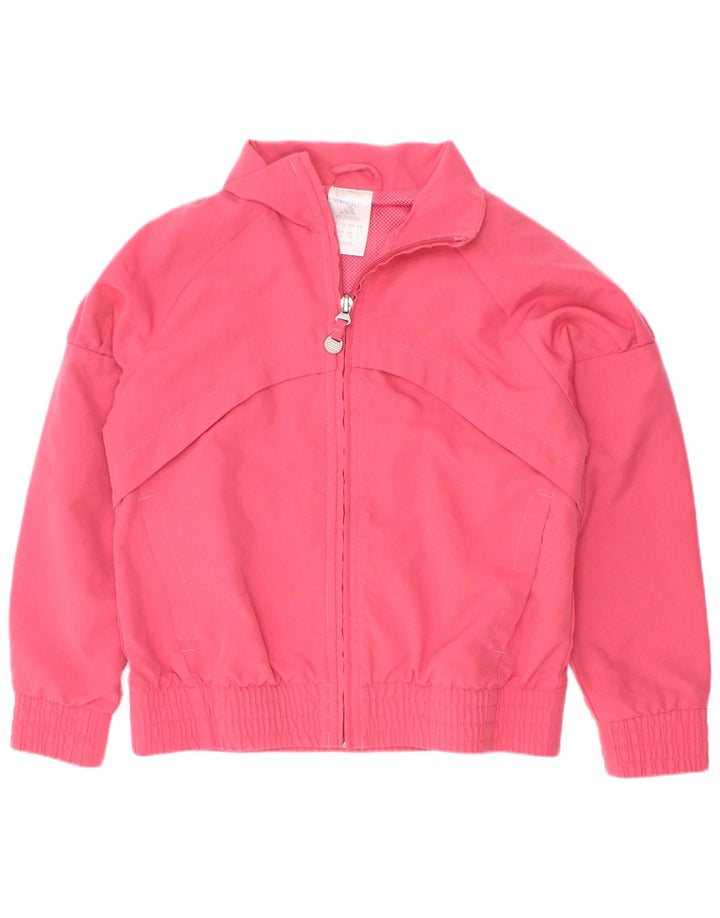 Veste de survêtement Adidas Fille 5-6 ans Rose Polyester