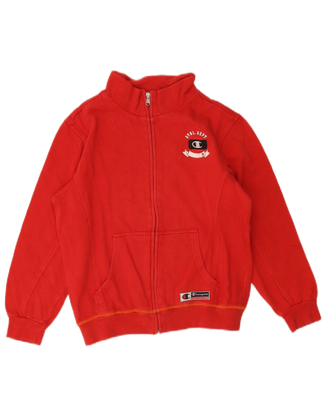 CHAMPION Veste de Survêtement Garçon 9-10 Ans Coton Rouge Moyen