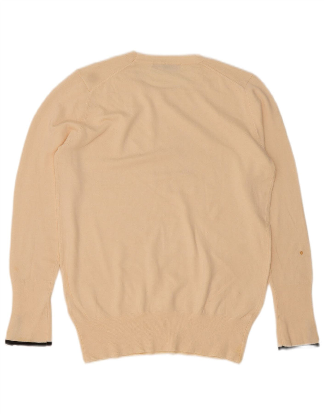 Zara Pull à col rond pour femme UK 14 Large Blanc cassé