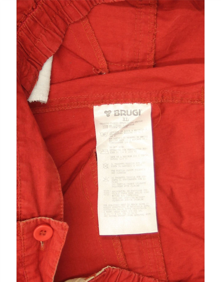 Brugi Short Cargo Homme XL W38 Rouge Coton