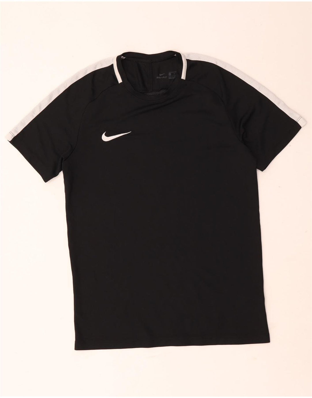 Nike Hommes Dri Fit T-Shirt Haut Noir Colorblock Polyester