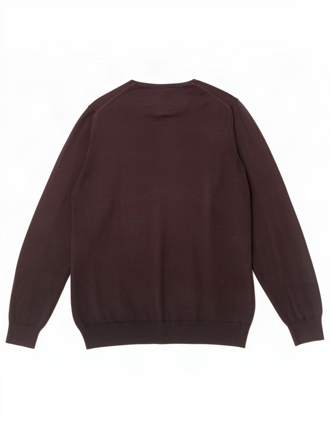 Zara Pull à col rond coupe classique pour homme, grand marron