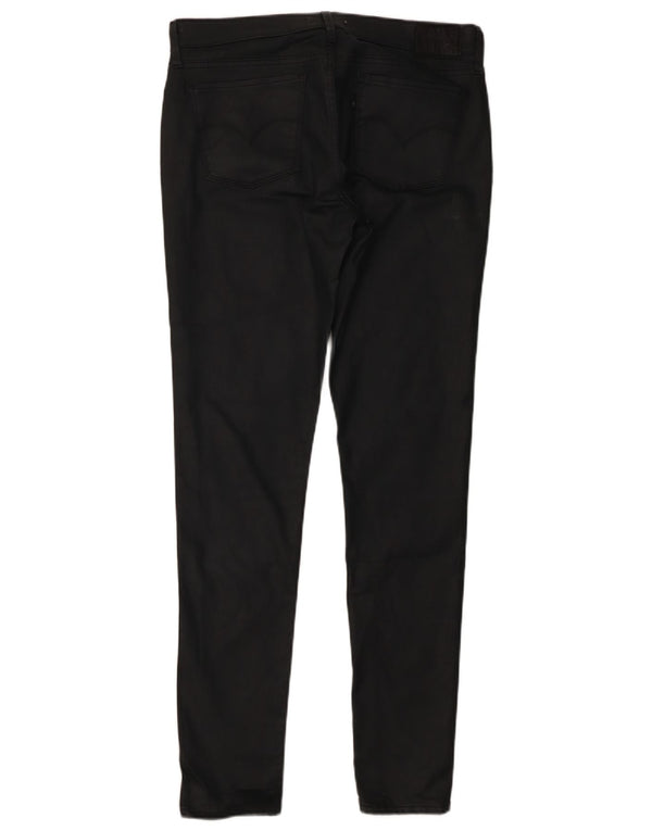 Levi's Womens 710 Super Skinny Casual Trousers W30 L32 Black Cotton