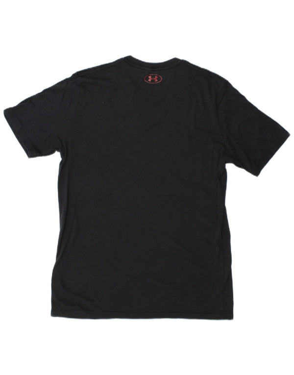 Under Armour T-Shirt Heat Gear Graphic Homme Bleu Marine Moyen Coton