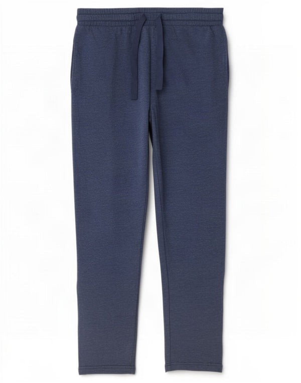Marks & Spencer Mens Regular Fit Tracksuit Trousers Medium Blue Cotton