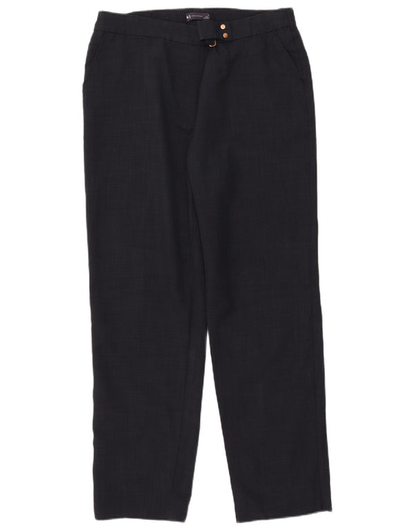 Marks & Spencer Pantalon Chino Femme UK 16 Large W36 L29 Bleu Marine
