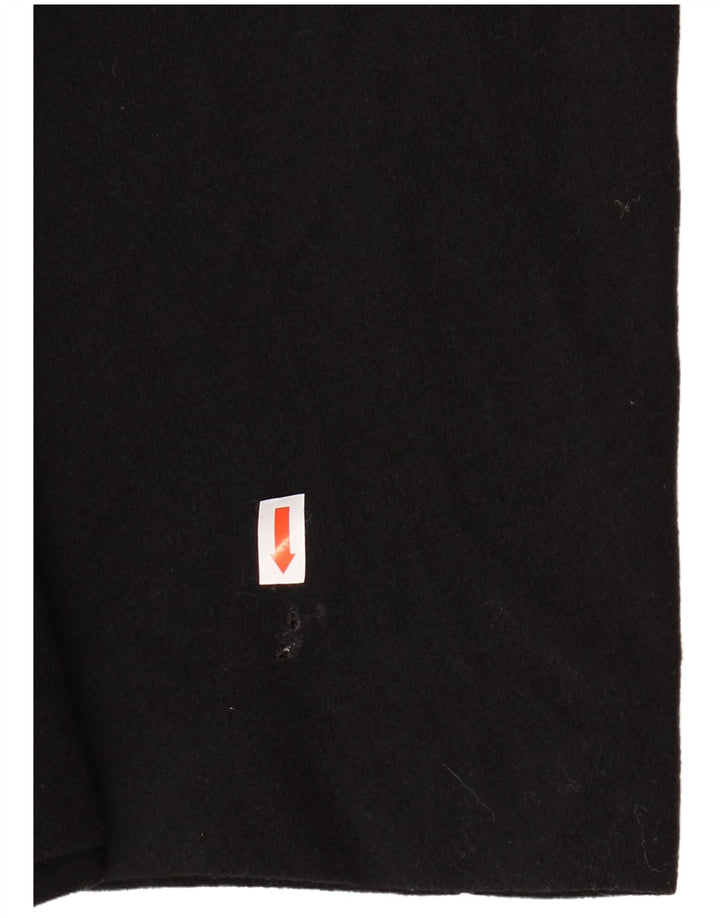 ZARA Robe longue à manches longues pour femme UK 12 Laine noire moyenne