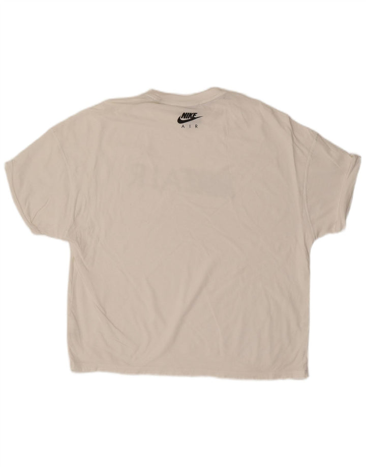 NIKE T-shirt graphique pour homme en coton blanc moyen
