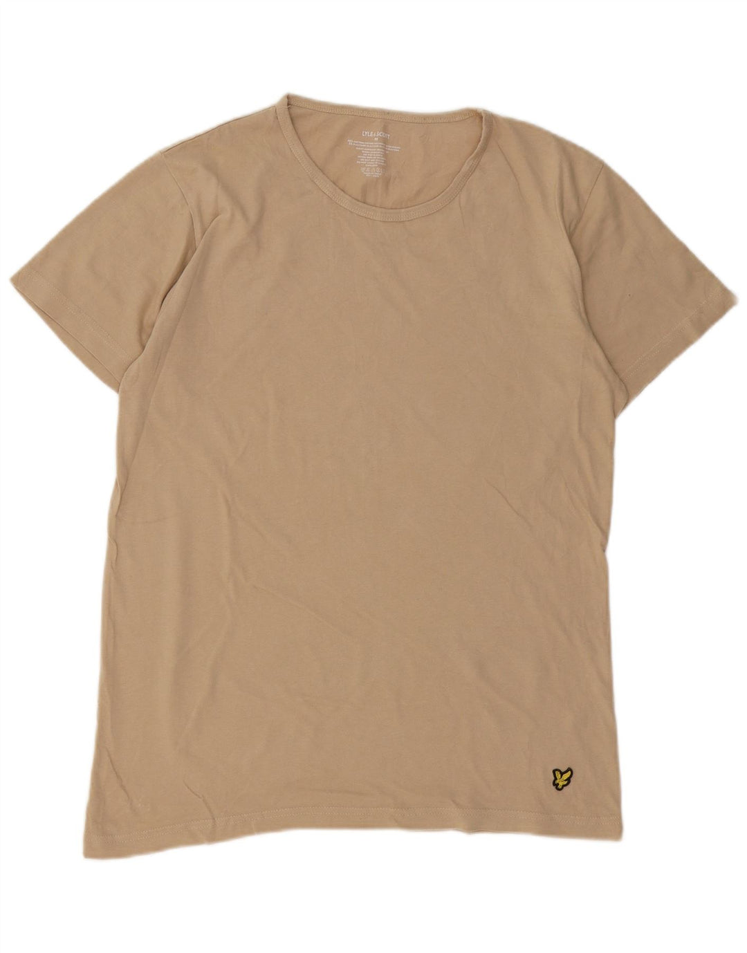 Lyle & Scott T-Shirt Top Homme Beige Moyen Coton