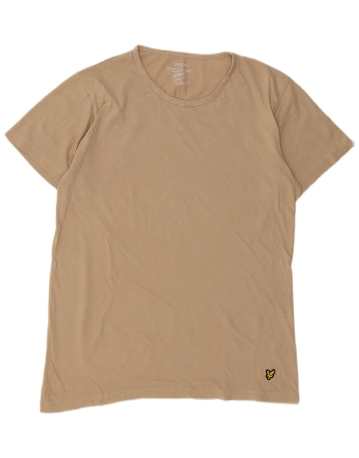 Lyle & Scott T-Shirt Top Homme Beige Moyen Coton