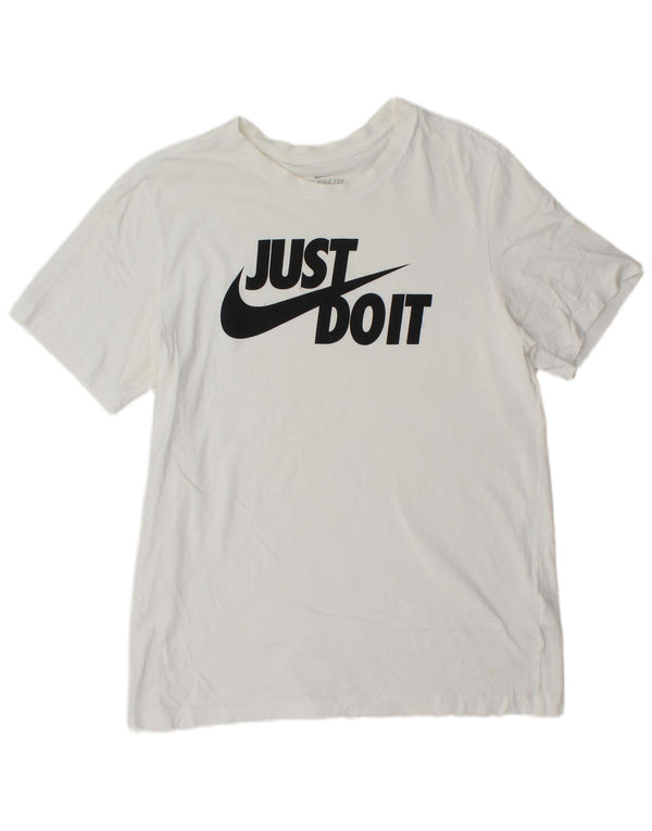 Nike T-shirt graphique pour homme en coton blanc Taille L