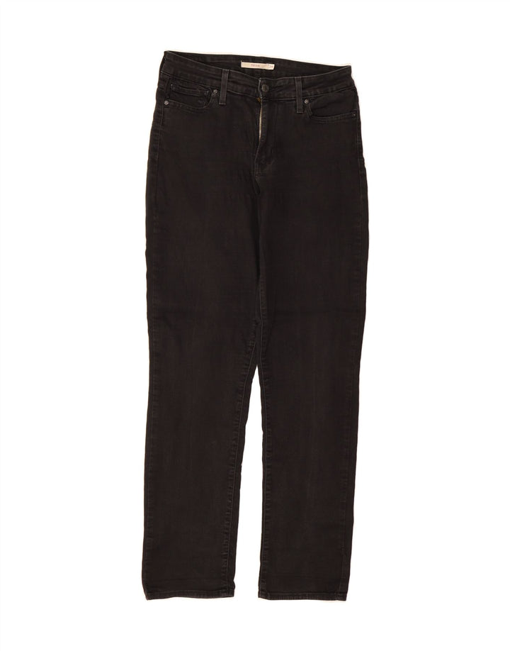 LEVI'S Womens 712 Slim Jeans W29 L31 Black Cotton Vintage Levi's and Second-Hand Levi's from Messina Hembry 