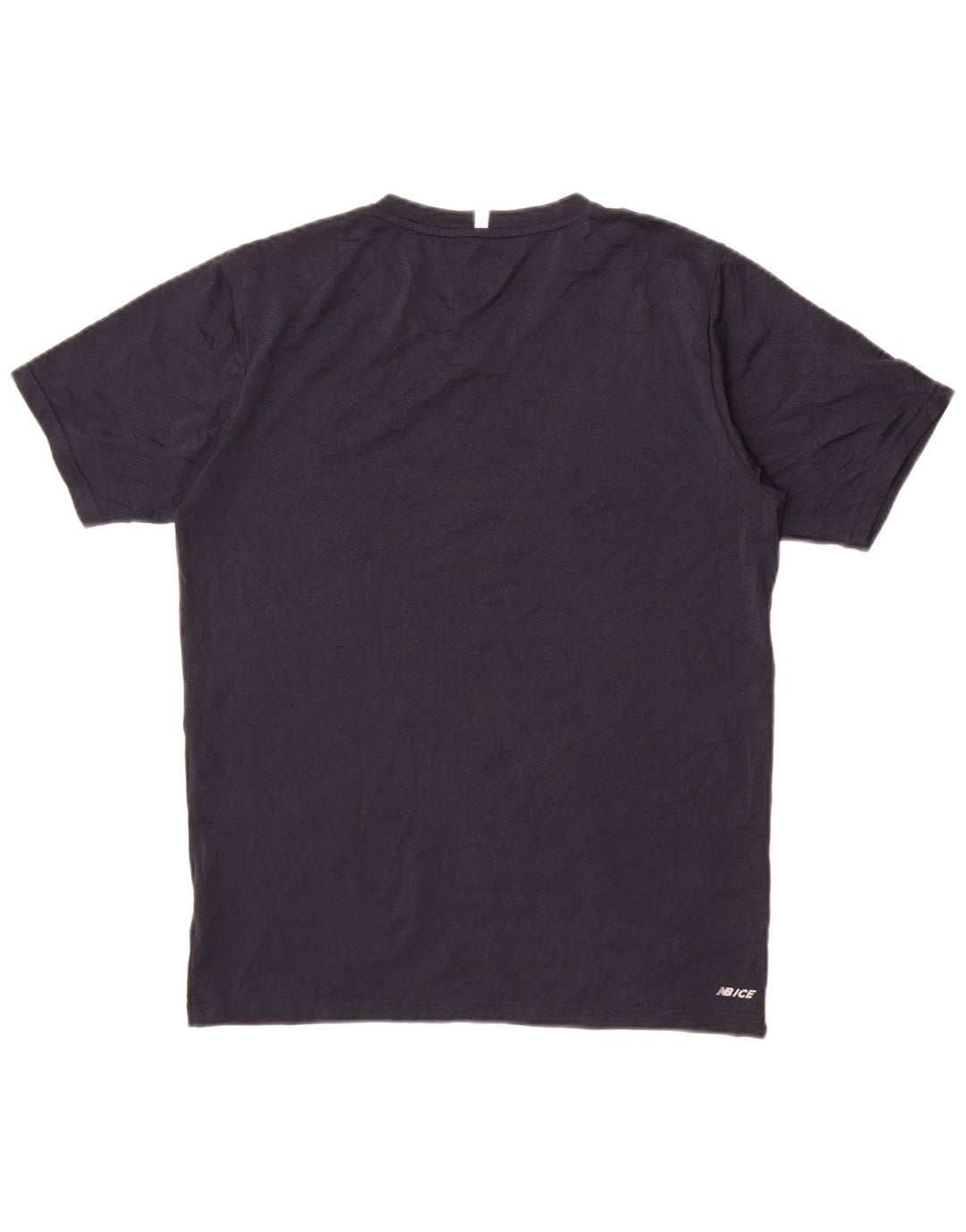 New Balance T-Shirt Homme Haut Petit Bleu Marine Polyester