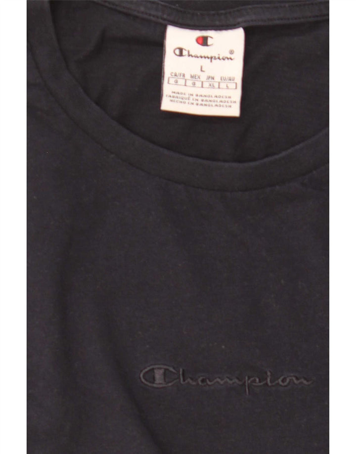 Champion T-Shirt Femme UK 16 Large Bleu Marine