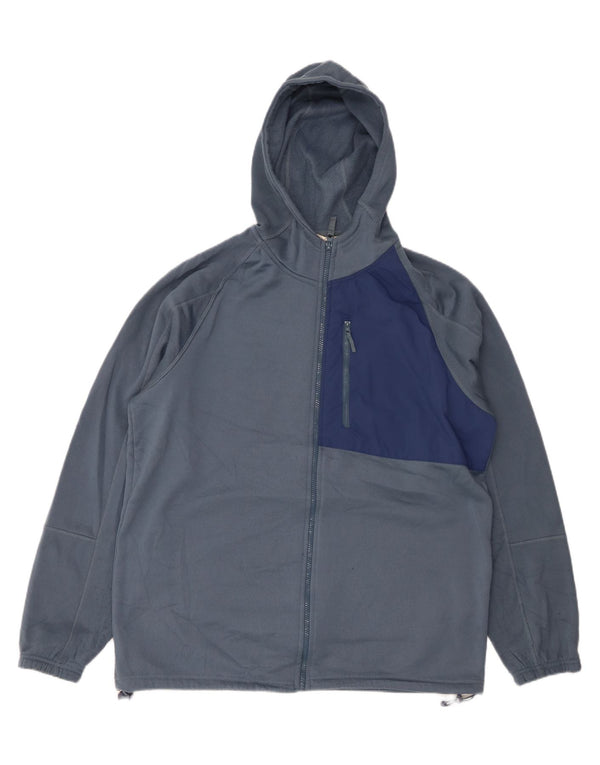 MOUNTAIN WAREHOUSE Pull à capuche zippé pour homme 2XL Bleu Polyester